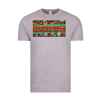 Western Wild And Floral Leopard  Cowhide Licanse Plate Vintage Tee | Teevron