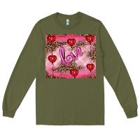 Army Green valentines day love Long Sleeve Tee - RanaPortraitStore