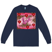 Navy valentines day love Long Sleeve Tee - RanaPortraitStore