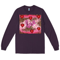 Plum valentines day love Long Sleeve Tee - RanaPortraitStore