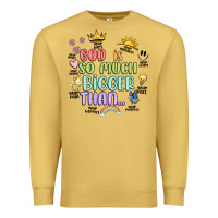 Antique Gold god is bigger Premium Sweatshirt - JahusDesignShop