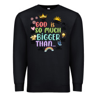 Black god is bigger Premium Sweatshirt - JahusDesignShop