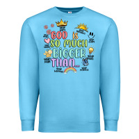 Ocean Blue god is bigger Premium Sweatshirt - JahusDesignShop