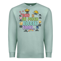 Seafoam god is bigger Premium Sweatshirt - JahusDesignShop