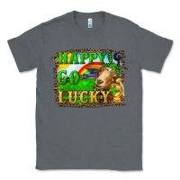 Charcoal Heather Happy Go Lucky Goat Classic Tee - RanaPortraitStore