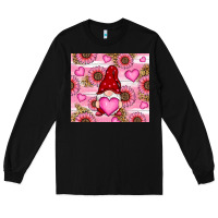 Black valentines day gnomes Long Sleeve Tee - RanaPortraitStore