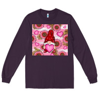 Plum valentines day gnomes Long Sleeve Tee - RanaPortraitStore