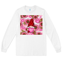 White valentines day gnomes Long Sleeve Tee - RanaPortraitStore