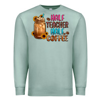 Seafoam half teacher half coffee Premium Sweatshirt - JahusDesignShop