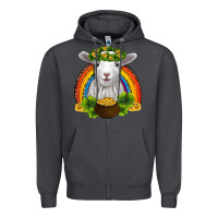 Smoke st patricks day baby sheep shamrocks gold rainbow Zipper Hoodie - RanaPortraitStore