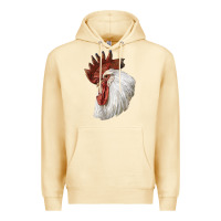 Pina Colada Leghorn Rooster Head Premium Hoodie - LillyAllenDesigns