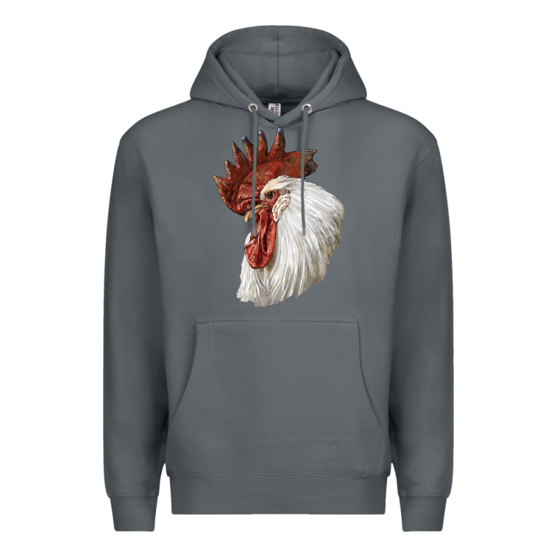 Leghorn Rooster Head Premium Hoodie by LillyAllenDesigns | Teevron