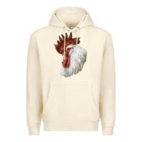 Sandshell Leghorn Rooster Head Premium Hoodie - LillyAllenDesigns