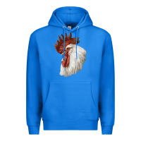 True Royal Leghorn Rooster Head Premium Hoodie - LillyAllenDesigns