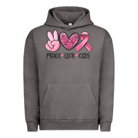Pigment Tornado peace love cure breast cancer Urban Hoodie - MaliasSmallBusiness