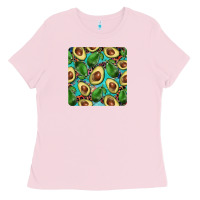 Bubblegum Pink avacado with turquoise and leopard background mug coaster Ladies Tee - BarkalooDesign