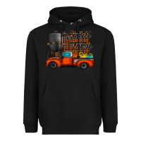 Black small town fall Heavyweight Hoodie - CowhideDigitalArt