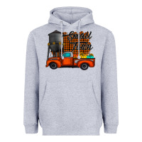 Heather Grey small town fall Heavyweight Hoodie - CowhideDigitalArt