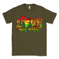 Army Green love my roots juneteenth Classic Tee - texasbilliewilder