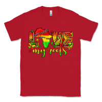 Red love my roots juneteenth Classic Tee - texasbilliewilder