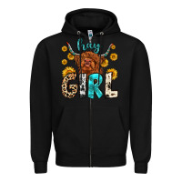 Black hay girl Zipper Hoodie - Zillion Design Studio