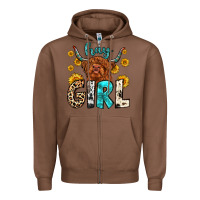 Chestnut hay girl Zipper Hoodie - Zillion Design Studio