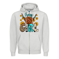 Dove Grey hay girl Zipper Hoodie - Zillion Design Studio