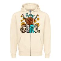 Sandshell hay girl Zipper Hoodie - Zillion Design Studio