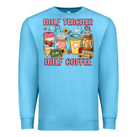 Ocean Blue half teacher half coffee Premium Sweatshirt - JahusDesignShop