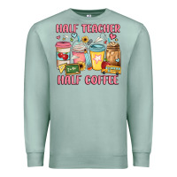 Seafoam half teacher half coffee Premium Sweatshirt - JahusDesignShop