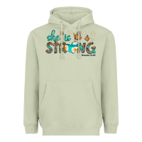 Matcha she is strong Heavyweight Hoodie - HRA Design Shop
