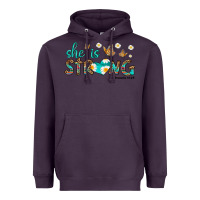 Plum she is strong Heavyweight Hoodie - HRA Design Shop