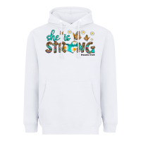 White she is strong Heavyweight Hoodie - HRA Design Shop