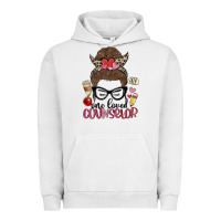 Messy Bun One Loved Counselor Urban Hoodie | Teevron