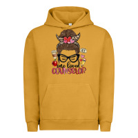 Pigment Peanut Butter messy bun one loved counselor Urban Hoodie - MaliasSmallBusiness