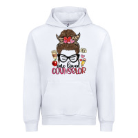 White messy bun one loved counselor Urban Hoodie - MaliasSmallBusiness