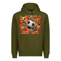 Army Green soccer aztec glitter tumbler Premium Hoodie - Jasminsmagicworld
