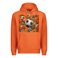 Carrot soccer aztec glitter tumbler Premium Hoodie - Jasminsmagicworld