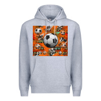 Heather Grey soccer aztec glitter tumbler Premium Hoodie - Jasminsmagicworld