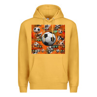 Mustard soccer aztec glitter tumbler Premium Hoodie - Jasminsmagicworld