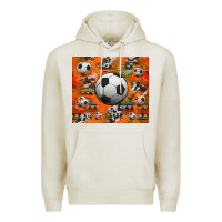 Oatmeal Heather soccer aztec glitter tumbler Premium Hoodie - Jasminsmagicworld