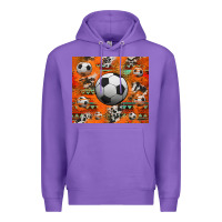 Purple soccer aztec glitter tumbler Premium Hoodie - Jasminsmagicworld