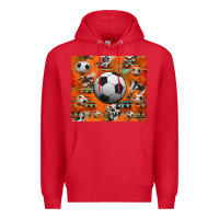 Red soccer aztec glitter tumbler Premium Hoodie - Jasminsmagicworld