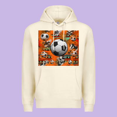 Soccer Aztec Glitter Tumbler Premium Hoodie Designed By Jasminsmagicworld