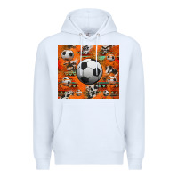 White soccer aztec glitter tumbler Premium Hoodie - Jasminsmagicworld