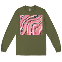 Army Green valentines day watercolor Long Sleeve Tee - RanaPortraitStore