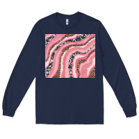 Navy valentines day watercolor Long Sleeve Tee - RanaPortraitStore