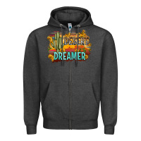 Charcoal Heather desert dreamer Zipper Hoodie - Zillion Design Studio