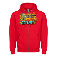 Red desert dreamer Zipper Hoodie - Zillion Design Studio