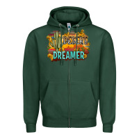 Sports Green desert dreamer Zipper Hoodie - Zillion Design Studio